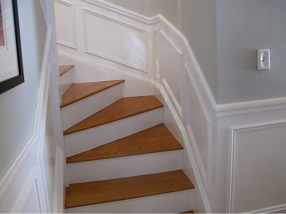 And the stairway painted.
